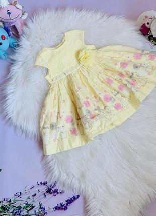Новое красивое платье matalan малышке 3-6 месяцев1 фото