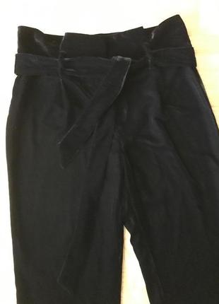 Caroll-французские бархатные зауженные брюки с поясом! р.-401 фото