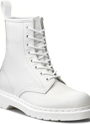 Оригінал черевики dr. martens 1460 mono smooth white leather артикул :14357100 martens мартенси