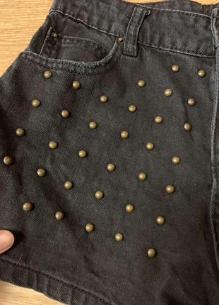 Крутые фирменные джинсовые шорты authentic denim,черные шортики4 фото
