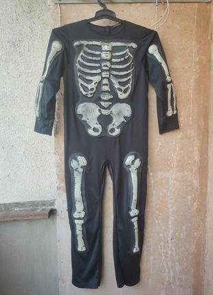 Костюм на хелловін, дитячий костюм скелет на helloween