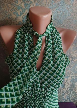 Красивое зеленое платье promod р.s сарафан3 фото