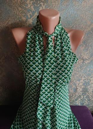 Красивое зеленое платье promod р.s сарафан4 фото