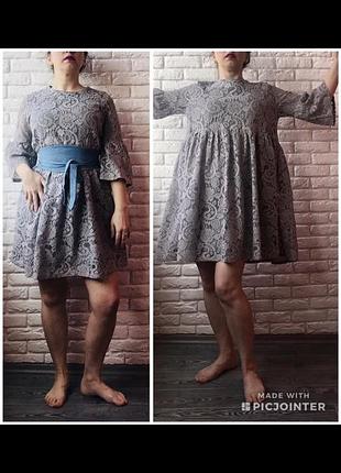 Мереживне плаття 👗 з кишенями