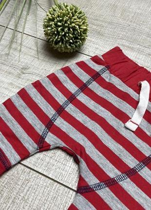 Набор штанишек tu 0-1 50-56 на новорожденных на мальчика красный серый голубой3 фото
