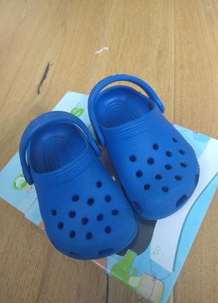 Crocs кроксы 17-19 с2/3 синие