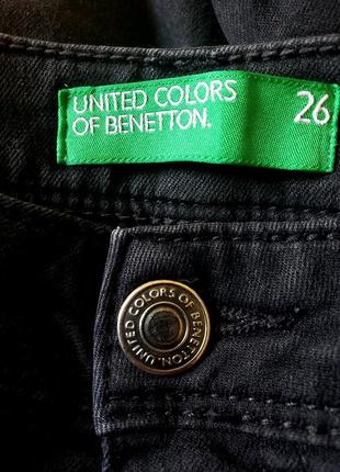 Черные облегченные  базовые скинни  united colors of benetton сост. новых
