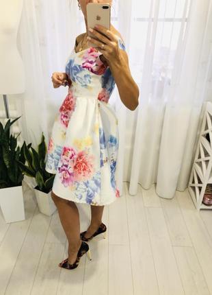 Luxe шикарное платье в цветочный принт dorothy perkins3 фото