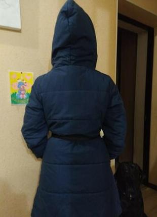 Зимнее пальто monki синие s -ка. 38р3 фото