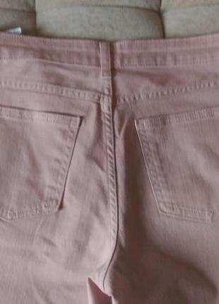 Пудровые джинсы marks& spenser crop укороченные, бриджи, капри размер 10/ 382 фото