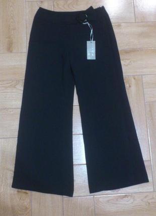 Брюки женские черные широкие штани жіночі чорні wallis petite black wide leg trouser р.м🇷🇴3 фото