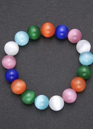 Браслет кошачий глаз ассорти цветов