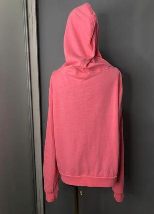 Pink victoria's secret оригинал розовая яркая худи кофта летняя олимпийка толстовка2 фото