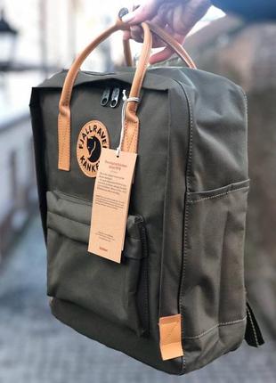 Рюкзак fjallraven kanken dark olive коричневый4 фото