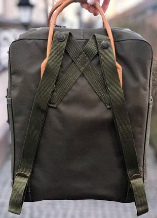 Рюкзак fjallraven kanken dark olive коричневый5 фото