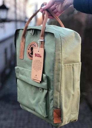 Рюкзак fjallraven kanken olive оливковый цвет3 фото