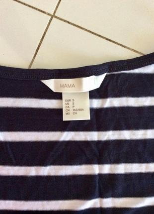 Футболка тельняшка топ для кормления, h&m mama7 фото