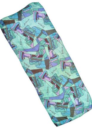 Бирюзовый шарф picasso (132х50см)