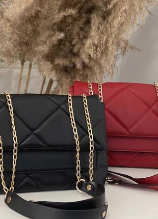 Сумочка сумка жіноча чорна червона біла в наявності.