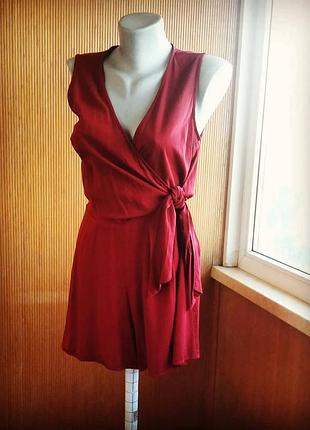 Вискозный ромпер назапах