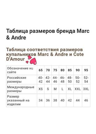 Вишуканий роздільний чорний купальник розмір 38д. 44д marc&andre 1829-982 марк андре8 фото