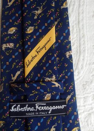 Краватка salvatore ferragamo оригінал 100% шовк2 фото