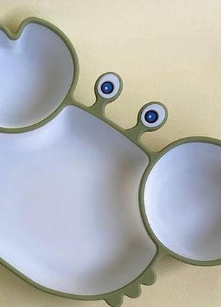 Силіконова секційна тарілка на присоску