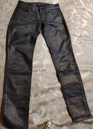 Брюки джинсы премиум качества с металлическим напылением бренда s.o.s. orza studio2 фото