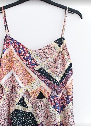 Лиловый сарафан платье от h&m в цветочный принт4 фото