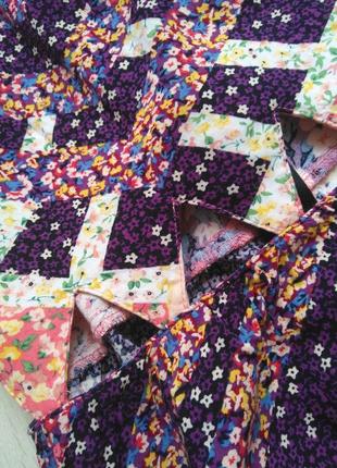 Лиловый сарафан платье от h&m в цветочный принт5 фото