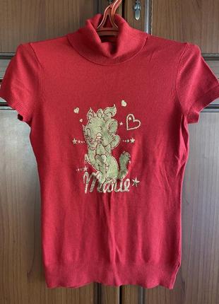 Кофта жіноча з коротким рукавом і горлом