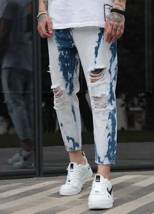 Джинсы рваные стильные