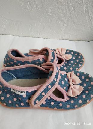 Тапочки детские сменные обувь на девочку р. 29 ортопед5 фото