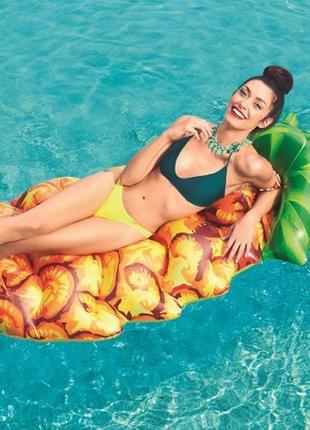 Пляжний надувний матрац «ананас», 174 х 96 см