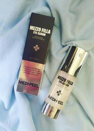 💙 омолаживающая сыворотка для век с пептидами medi peel mezzo filla eye serum, 30ml