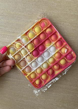 Pop it антистресс поп ит мрамор квадрат микс мраморный