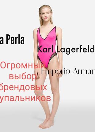 Karl lagerfeld купальник відрядний фуксія xs s