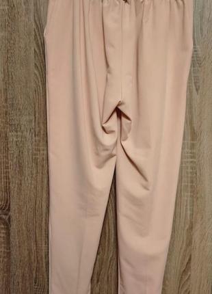 Пыльно розовые брюки от goldi рожеві брючки штани6 фото