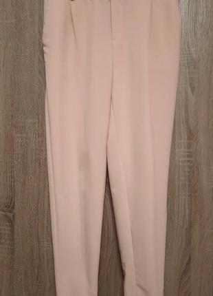 Пыльно розовые брюки от goldi рожеві брючки штани5 фото