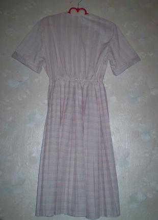 Милое винтажное женское платье m 46р. с юбкой плиссе7 фото