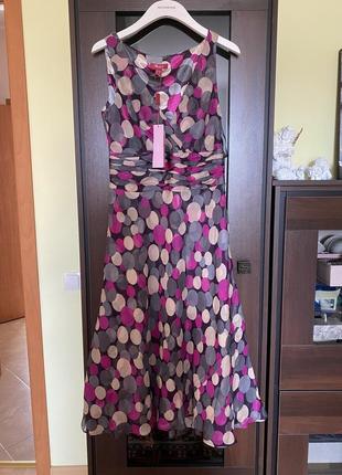 Нарядное шелковое платье monsoon1 фото