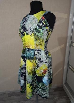 Летняя распродажа!!🌻шикарное яркое платье плиссе в цветах 🌼