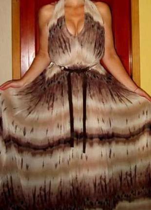 Продам красивое платье в пол mango2 фото