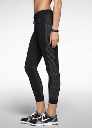 Nike леггинсы тайтсы 7/8 оригинал skinny knit tights 589297