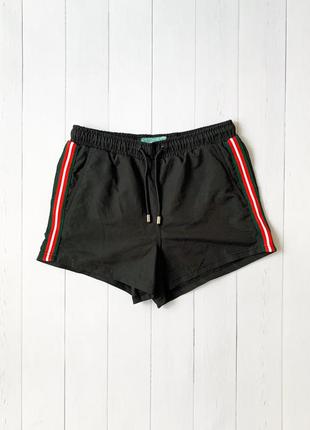 Мужские черные пляжные шорты (плавки) от бренда primark. размер s (xs)