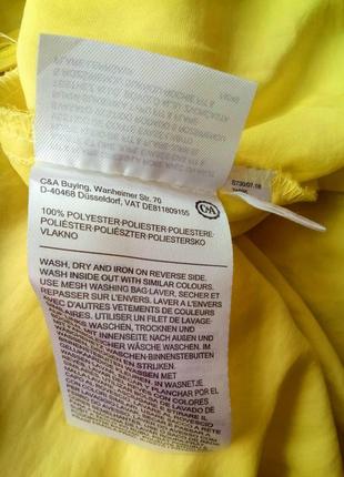 Ярусное платье миди ярко-желтого цвета c&a yessika fit&flare размер eur 34/367 фото