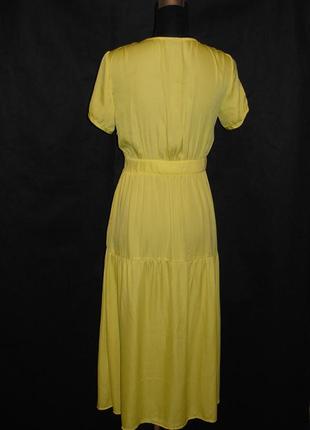 Ярусное платье миди ярко-желтого цвета c&a yessika fit&flare размер eur 34/3610 фото