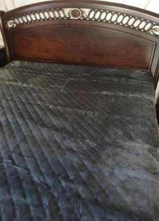 Велюровий плед teп, 220*240, сірий ромб