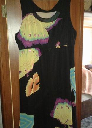 Красивое шифоновое платье большого размера1 фото
