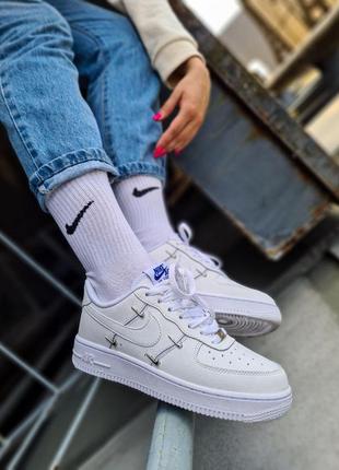 Nike white, жіночі білі кросівки найк2 фото